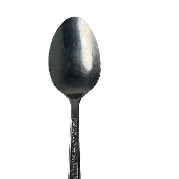 VTG INTERPUR Florenz Stainless Flatware Korea Floral Daisy Fleur de Lis Lot (13) - Picture 7 of 16